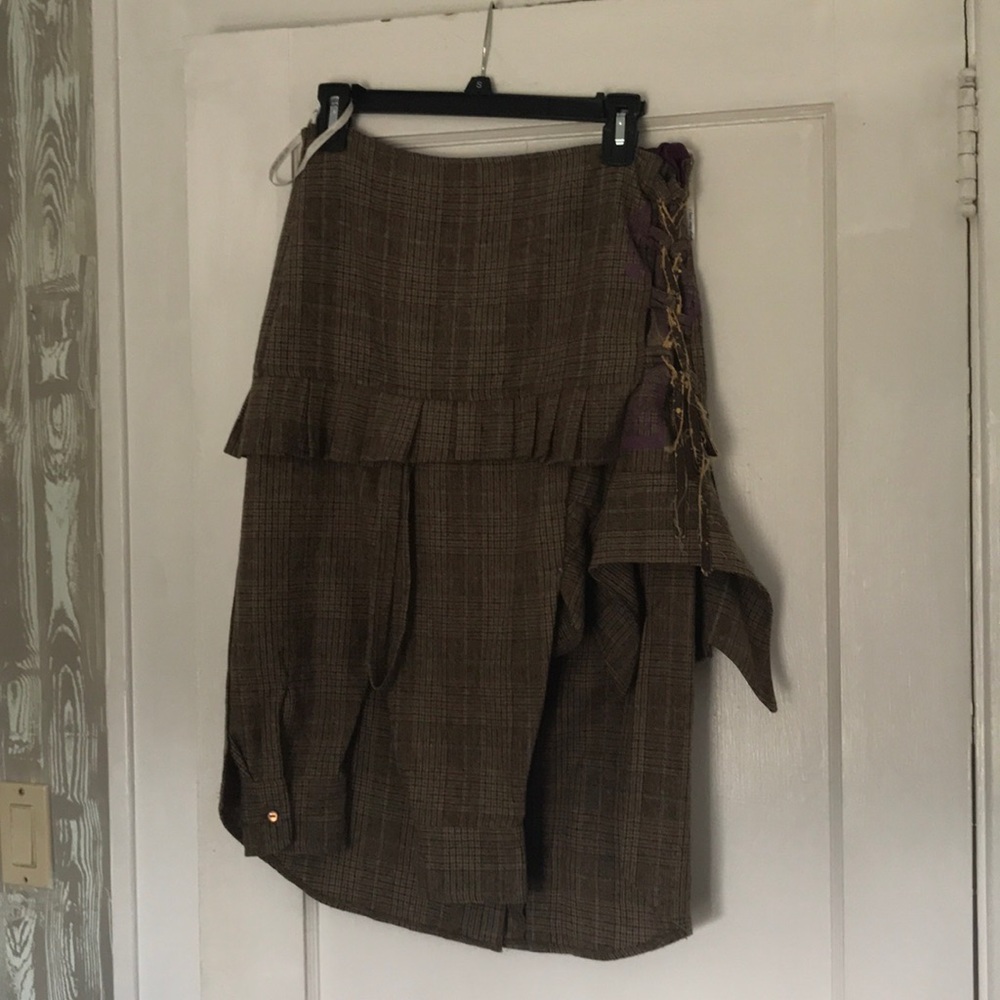 Grunge deconstructed skirt